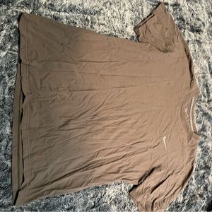 brown nike shirt
